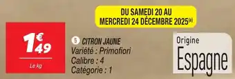 Netto Citron jaune offre