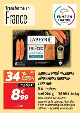 Netto Saumon fumé découpes généreuses norvège labeyrie offre