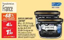 Netto Ceufs de lompe noir labeyrie offre