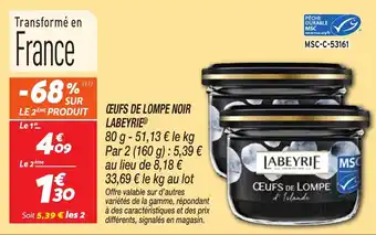 Netto Ceufs de lompe noir labeyrie offre