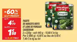 Netto Fagots de haricots verts et liens de poireaux cassegrain offre