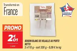 Netto Boudin blanc de volaille au porto netto offre