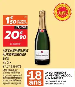 Netto Aop champagne brut alfred rothschild & cie offre