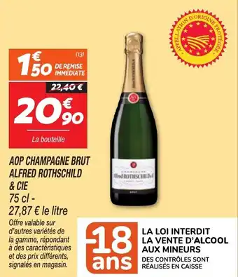 Netto Aop champagne brut alfred rothschild & cie offre