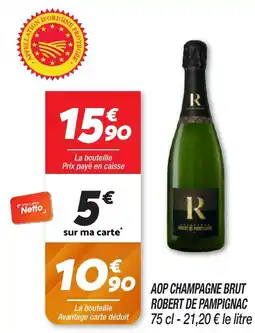 Netto Aop champagne brut robert de pampignac offre