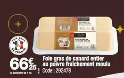 Promocash Sarrade - foie gras de canard entier au poivre fraichement moulu offre