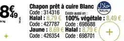 Promocash Chapon prêt à cuire blanc offre