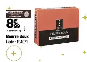 Promocash Nos - beurre doux offre