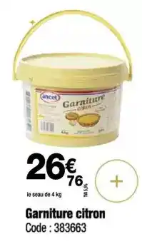 Promocash Ancel - garniture citron offre
