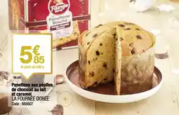 Promocash La fournée dorée - panettone aux pépites de chocolat au lait et caramel offre