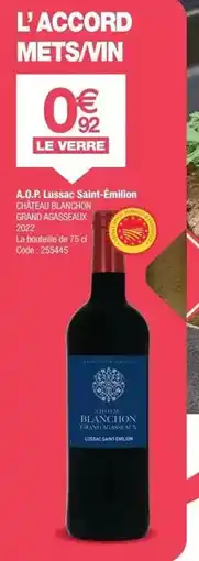 Promocash Château - a.p.p. lussac saint émilion offre