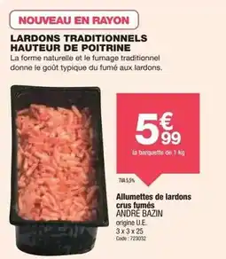 Promocash Allumettes de lardons crus fumés offre
