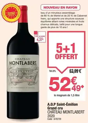 Promocash Château - a.o.p saint-émilion grand cru offre