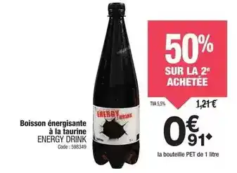 Promocash Boisson énergisante à la taurine offre