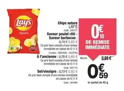 Promocash Lay's - chips nature offre
