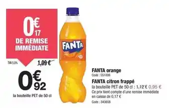 Promocash Fanta - orange offre