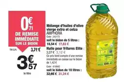 Promocash Elite - mélange d'huiles d'olive vierge extra et colza offre