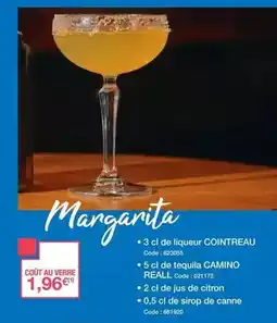 Promocash Cointreau - coqt au verre offre