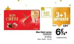 Promocash Ferrero rocher - mon cheri cerise offre