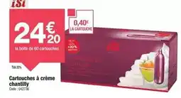Promocash Cartouches à crème chantilly offre