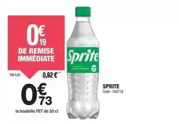 Promocash Sprite - la bouteille offre