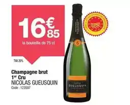 Promocash Brut - champagne 1 cru offre