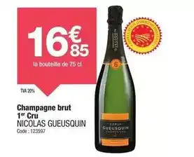 Promocash Brut - champagne 1 cru offre