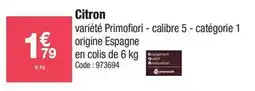 Promocash Citron offre
