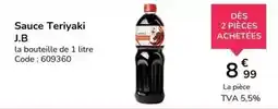 Promocash Sauce teriyaki j.b offre