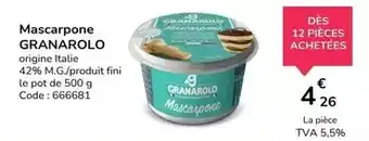 Promocash Fini - mascarpone offre