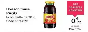 Promocash Pago - boisson fraise offre