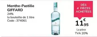 Promocash Giffard - menthe-pastille offre