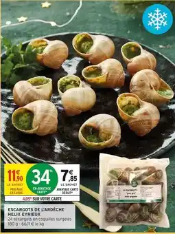 Intermarché Hyper Escargots de l'ardèche heix e'frieux offre