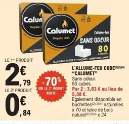 E.Leclerc CALUMET L'allume-feu cube offre