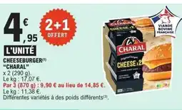 E.Leclerc CHARAL Cheeseburger offre
