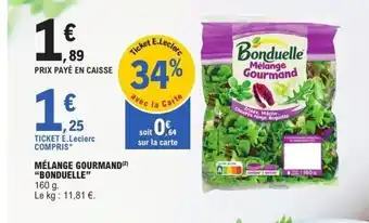 E.Leclerc BONDUELLE Mélange gourmand offre