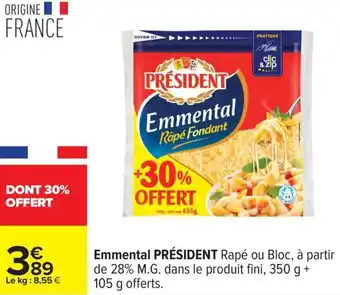 Carrefour Emmental président offre