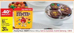 Carrefour Family pack m&m's peanut offre