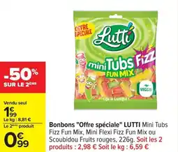 Carrefour Bonbons offre spéciale lutti offre
