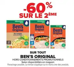 Carrefour SUR TOUT BEN'S ORIGINAL offre