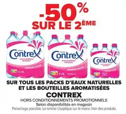 Carrefour SUR TOUS LES PACKS D'EAUX NATURELLES ET LES BOUTEILLES AROMATISÉES CONTREX offre