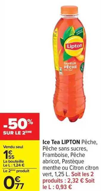 Carrefour Ice tea lipton offre