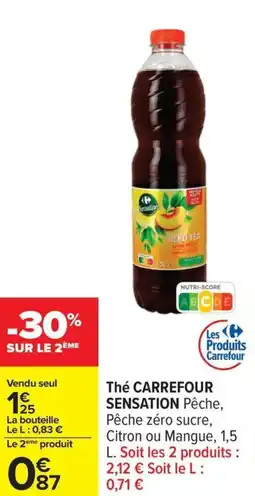 Carrefour Thé carrefour sensation offre