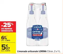 Carrefour Limonade artisanale LORINA offre