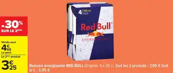 Carrefour Boisson énergisante red bull offre
