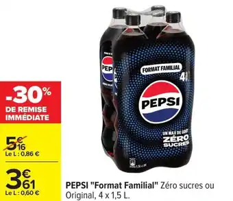 Pepsi format familial
