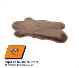 Action Tapis en fausse fourrure offre