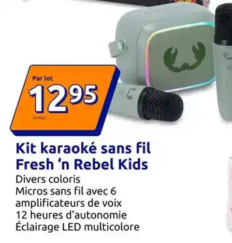 Action Kit karaoké sans fil fresh'n rebel kids offre