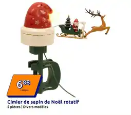 Action Cimier de sapin de noël rotatif offre