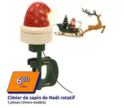 Action Cimier de sapin de noël rotatif offre